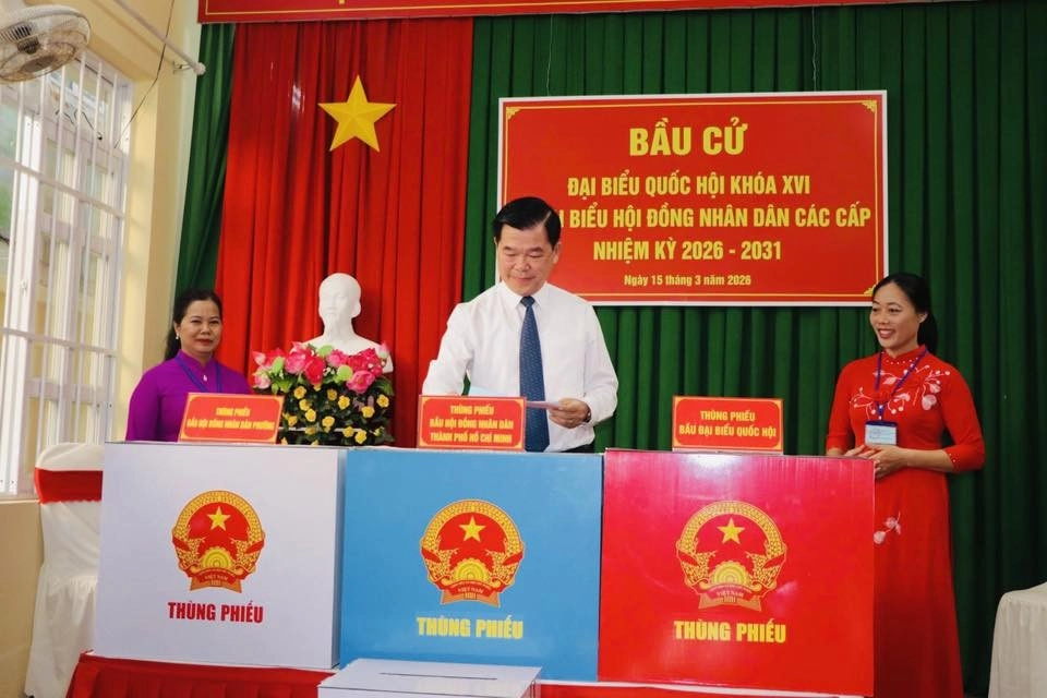 Lãnh Đạo Trung Ương Và TP. Hồ Chí Minh Dự Khai Mạc Bầu Cử Tại Khu Vực Bỏ Phiếu Số 3, Phường Vũng Tàu