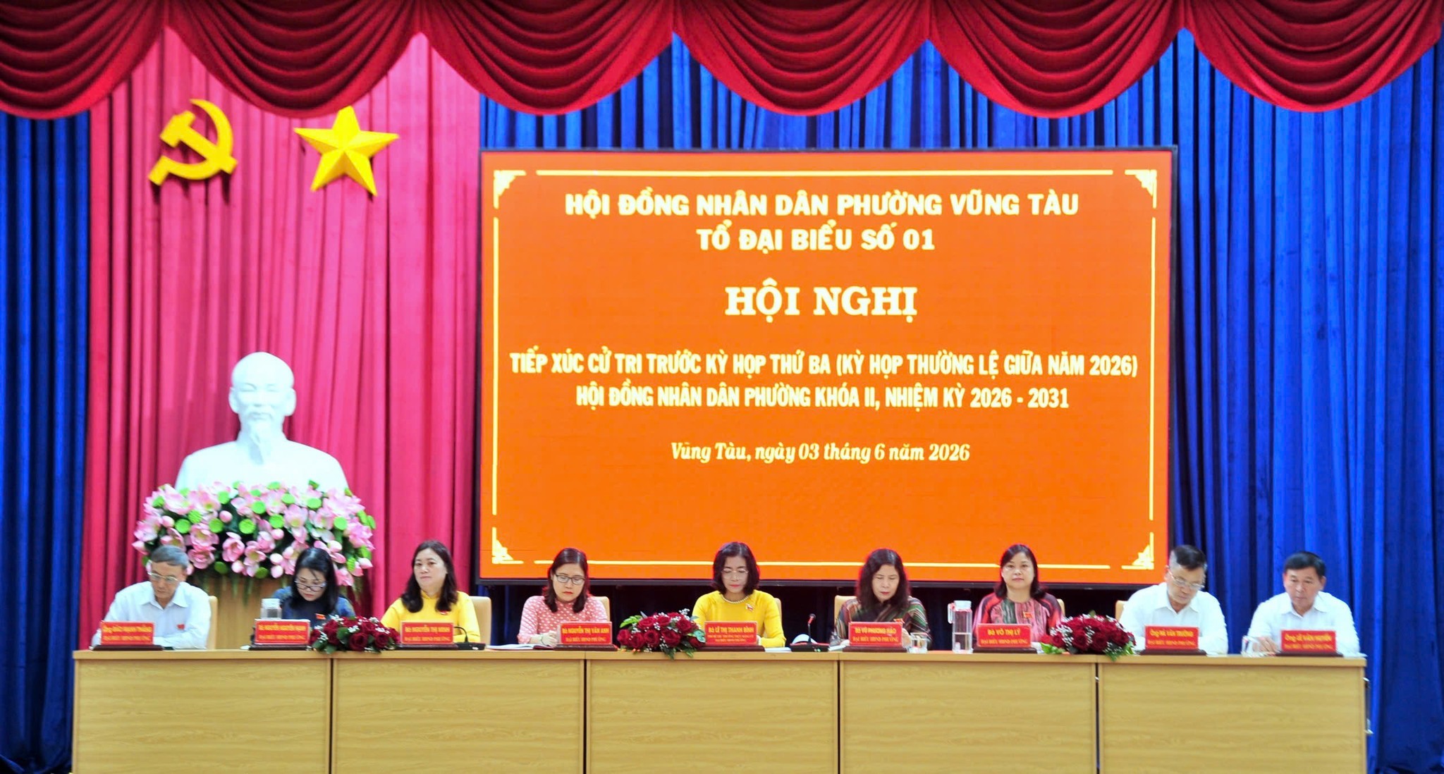 HĐND PHƯỜNG VŨNG TÀU  TỔ CHỨC HỘI NGHỊ  KỲ HỌP THỨ BA  (kỳ họp Thường lệ giữa năm 2026),  Khóa II, Nhiệm kỳ 2026 – 2031
