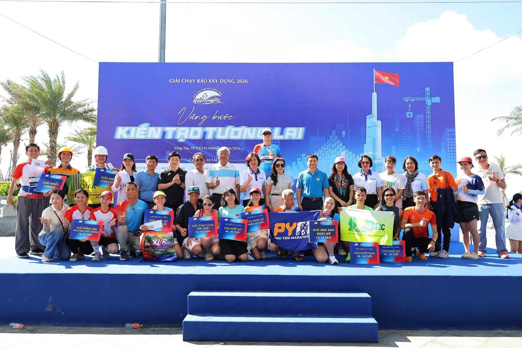 GIẢI CHẠY BÁO XÂY DỰNG 2026 TẠI PHƯỜNG VŨNG TÀU THÀNH CÔNG, ĐỂ LẠI NHIỀU DẤU ẤN ĐẸP