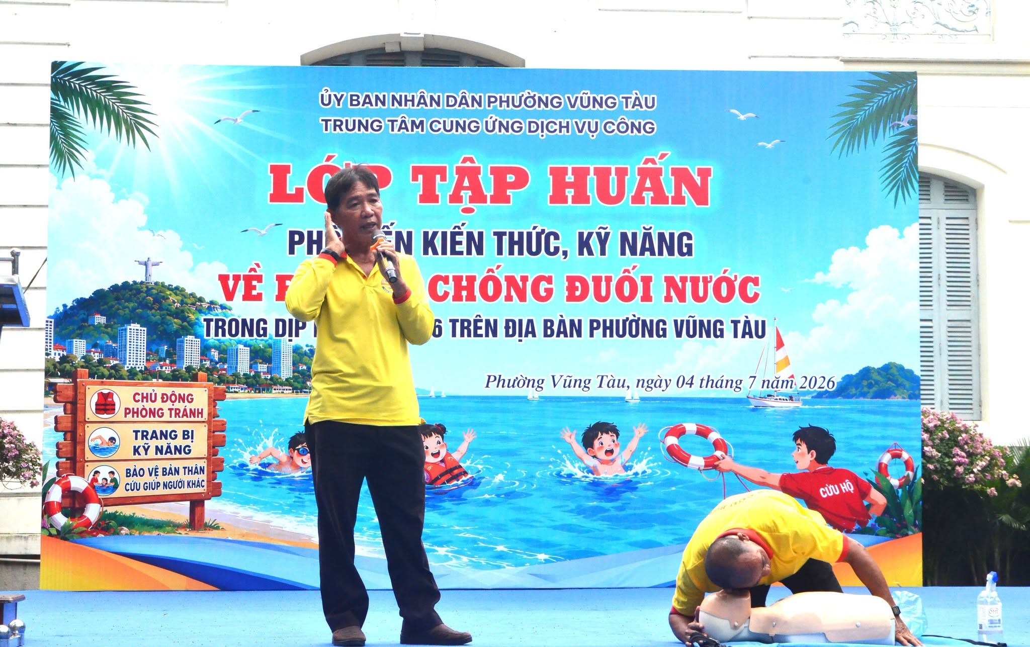 PHỔ BIẾN KIẾN THỨC, KỸ NĂNG PHÒNG, CHỐNG ĐUỐI NƯỚC CHO TRẺ EM PHƯỜNG VŨNG TÀU