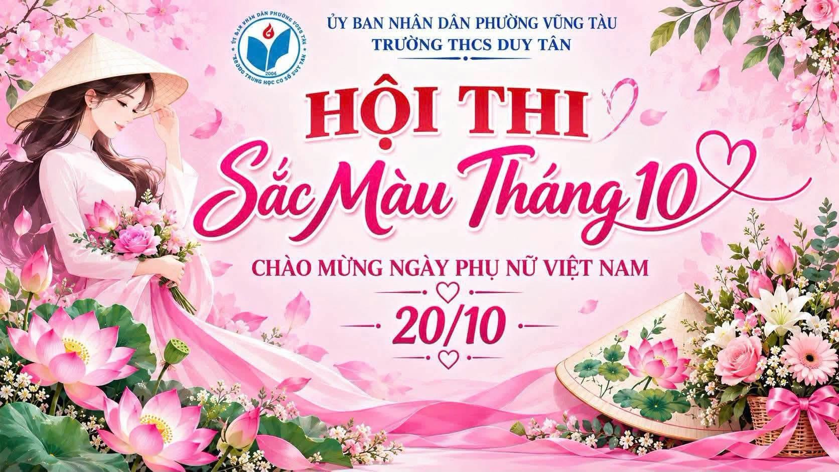 TRƯỜNG THCS DUY TÂN RỘN RÀNG VỚI HỘI THI “NGÀY HỘI SẮC MÀU” CHÀO MỪNG NGÀY PHỤ NỮ VIỆT NAM 20/10