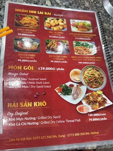 Menu quán