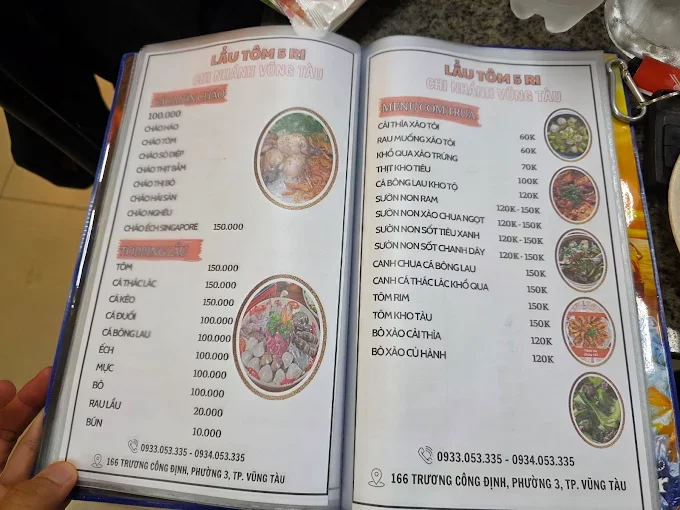 Menu quán