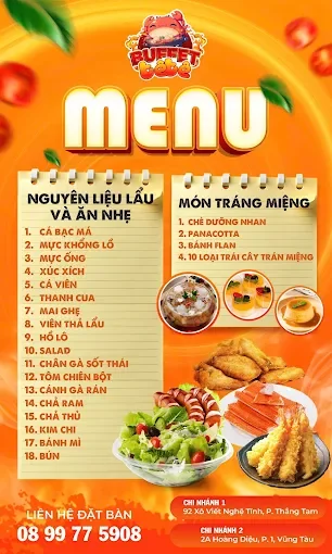 Menu quán