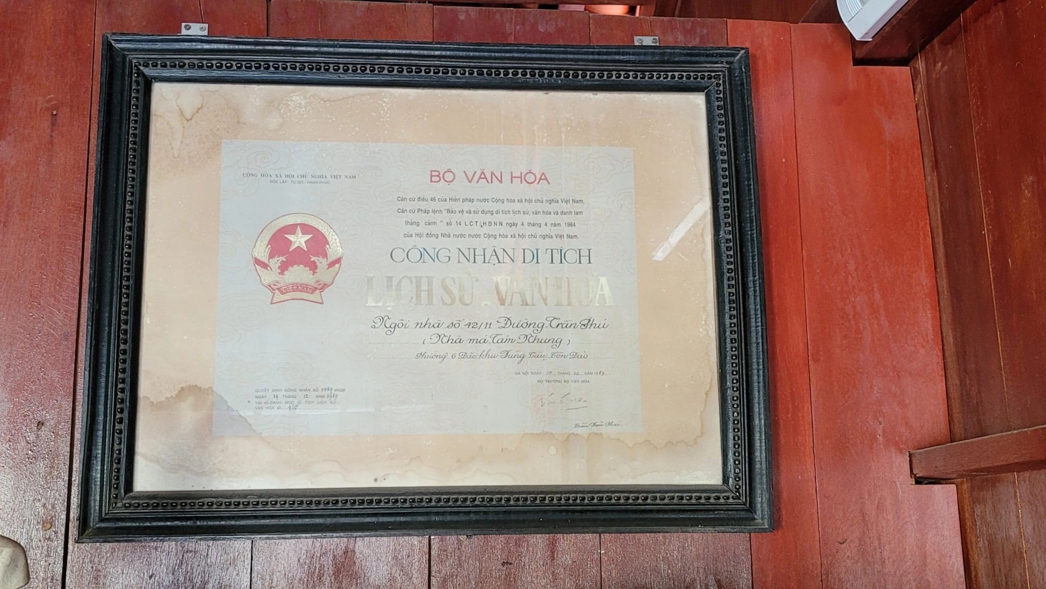 Công Nhận Di Tích Lịch Sử